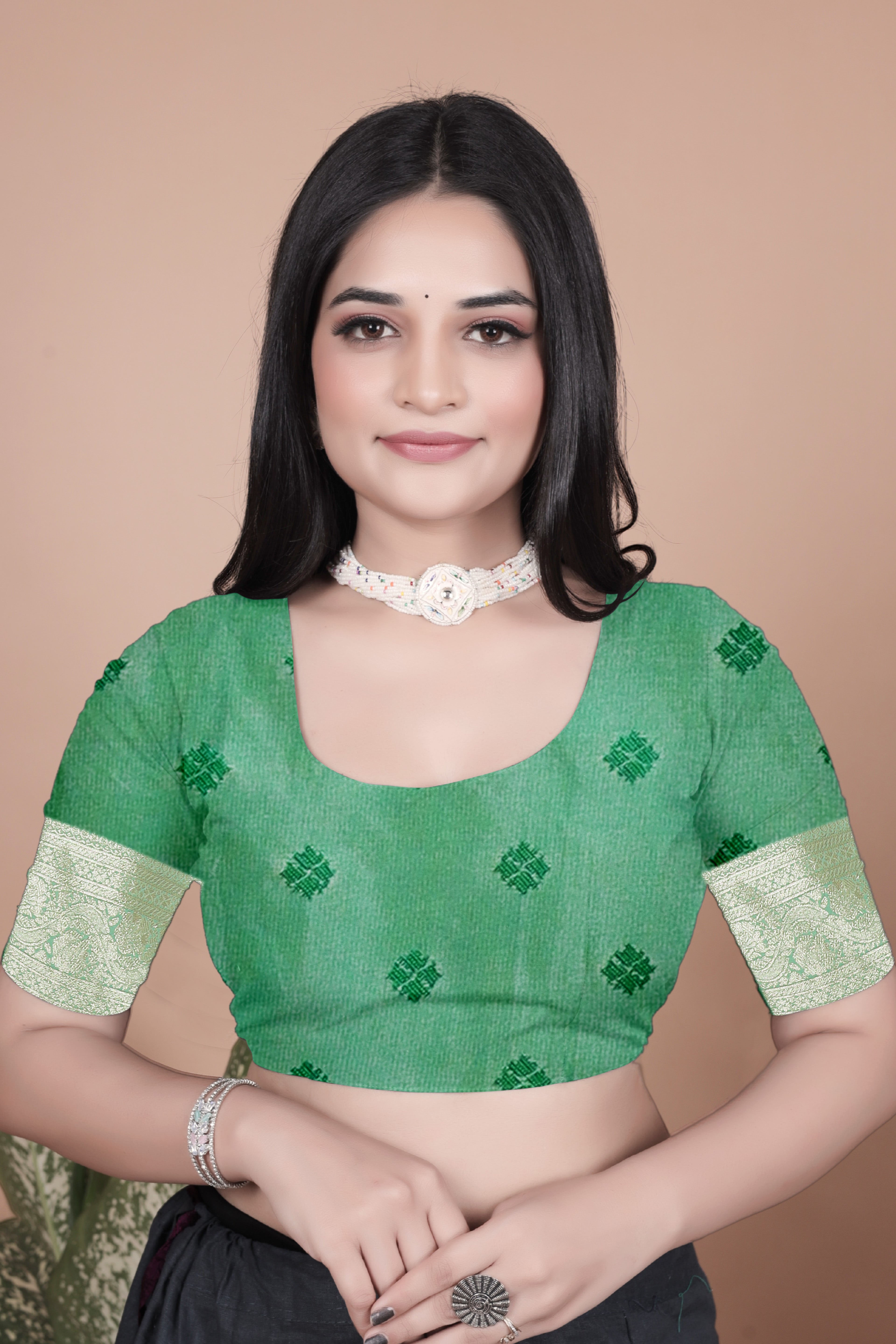 Banarasi Silk Saree with Golden Zari Weaving with 4 color option